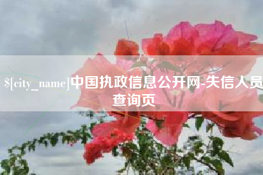 萍乡中国执政信息公开网-失信人员查询页