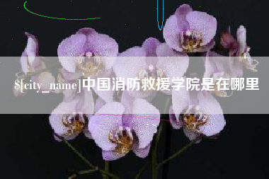 萍乡中国消防救援学院是在哪里