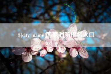 萍乡国家消防报名入口