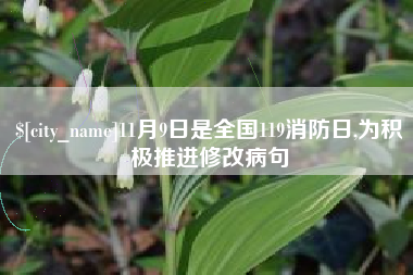 萍乡11月9日是全国119消防日,为积极推进修改病句