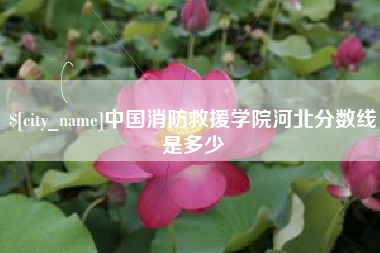 萍乡中国消防救援学院河北分数线是多少