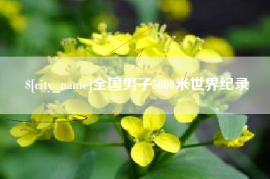 萍乡全国男子5000米世界纪录