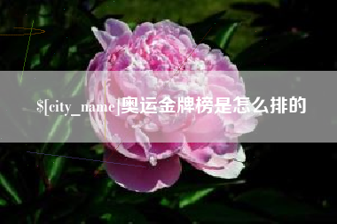 萍乡奥运金牌榜是怎么排的