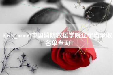 萍乡中国消防救援学院辽宁省录取名单查询