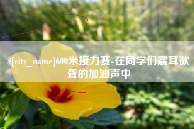 萍乡600米接力赛-在同学们震耳欲聋的加油声中