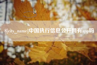 萍乡中国执行信息公开网有app吗