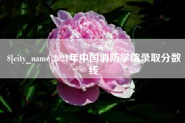 萍乡2021年中国消防学院录取分数线
