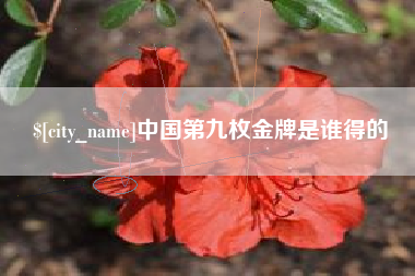 萍乡中国第九枚金牌是谁得的