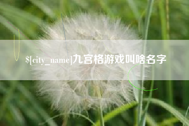 萍乡九宫格游戏叫啥名字