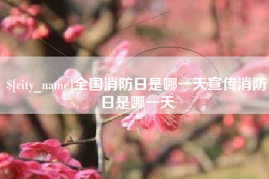 萍乡全国消防日是哪一天宣传消防日是哪一天