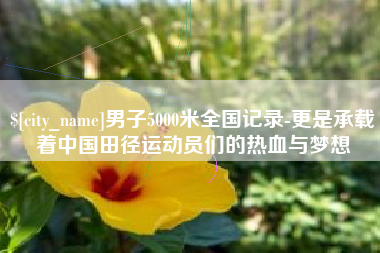 萍乡男子5000米全国记录-更是承载着中国田径运动员们的热血与梦想