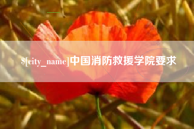 萍乡中国消防救援学院要求