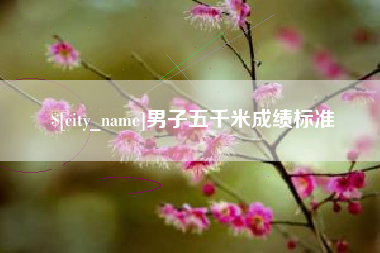 萍乡男子五千米成绩标准