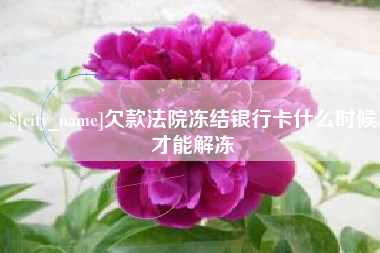 萍乡欠款法院冻结银行卡什么时候才能解冻
