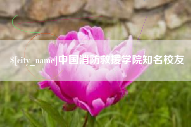 萍乡中国消防救援学院知名校友