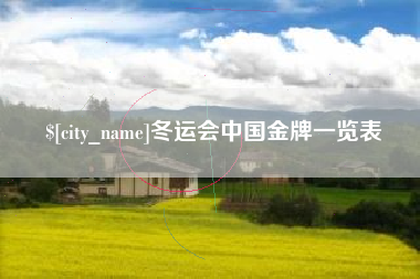 萍乡冬运会中国金牌一览表