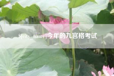 萍乡今年的九宫格考试