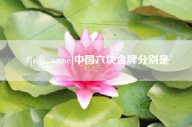 萍乡中国六块金牌分别是
