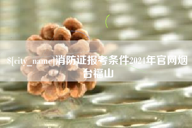 萍乡消防证报考条件2024年官网烟台福山